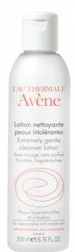 Lotion nettoyante pour peaux intolérantes